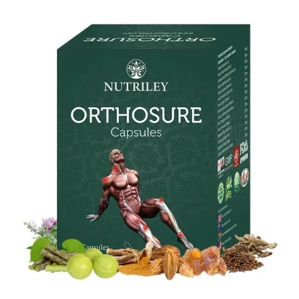 Nutriley Orthosure Joint Pain & Arthritis Capsules, 60 Capsules available on Herbkart