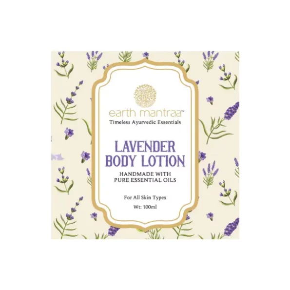 Lavender Body Lotion Handmade with Pure Essential Oils - 100ml