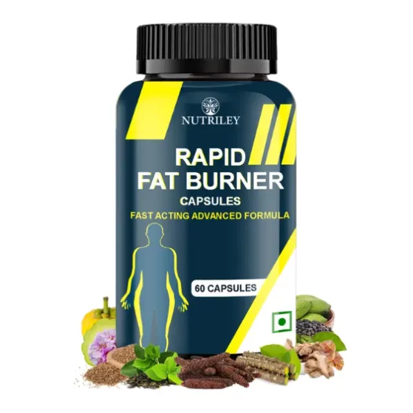 Nutriley Rapid Fat Burner Capsules, 60 Capsules available on Herbkart