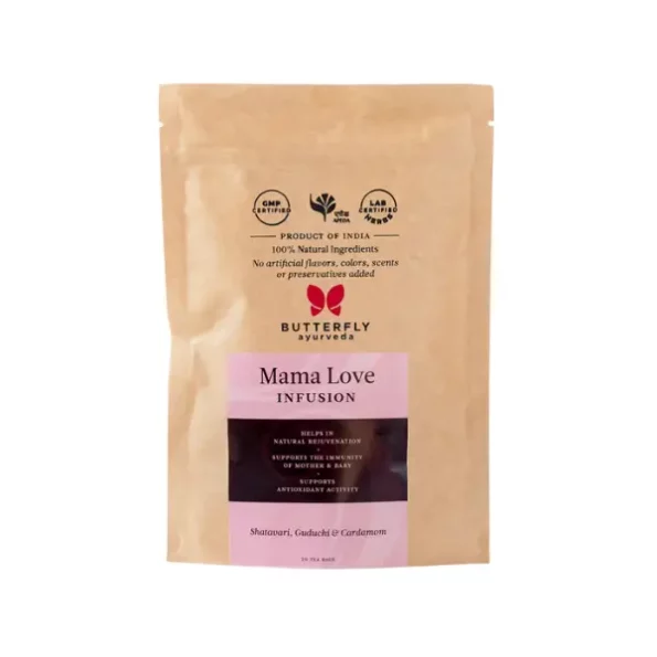 Butterfly Ayurveda Mama Love Infusion, 20 Tea Bags, ButterflyAyurvedaBAMAMA-1.webp, ButterflyAyurvedaBAMAMA 1