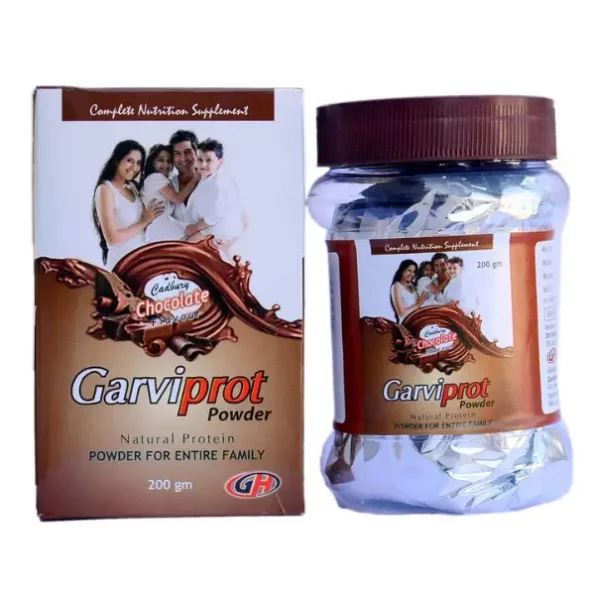 Garveish Herbals Garviprot Powder Chocolate bottle - 200 gm) available on Herbkart