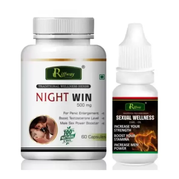 Riffway Night Win Sexual Capsules & Big Size Oil , Long Sex Stamina Energy, 60 Capsules + 15ML, NIGHTWIN-60cpsl-BIGPENISSIZEOIL-15ml-COMBO-1.webp, NIGHTWIN 60cpsl BIGPENISSIZEOIL 15ml COMBO 1