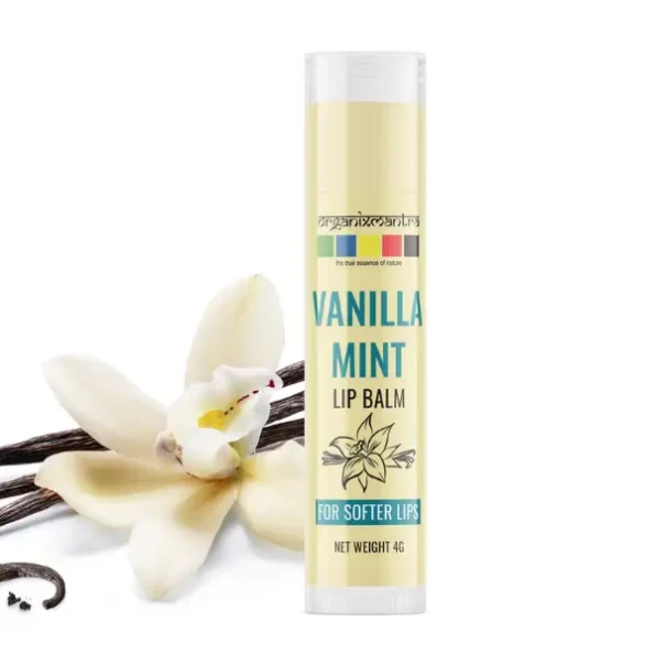 Vanilla Mint Organic Lip Balm for Softer Lips 4G