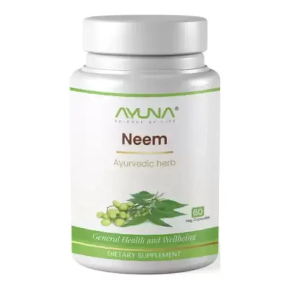 Ayuna Neem Veg Capsules, 60Capsules available on Herbkart