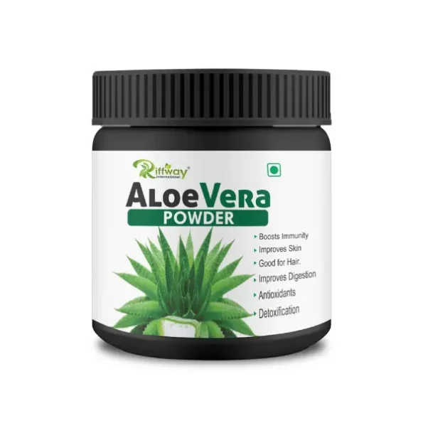 Riffway AloeVera 100% Natural Powder Removes Dehyderate Skin Cells New Hair Gain, 100 gm, riff-aloeverapowder-100gm-1.webp, riff aloeverapowder 100gm 1