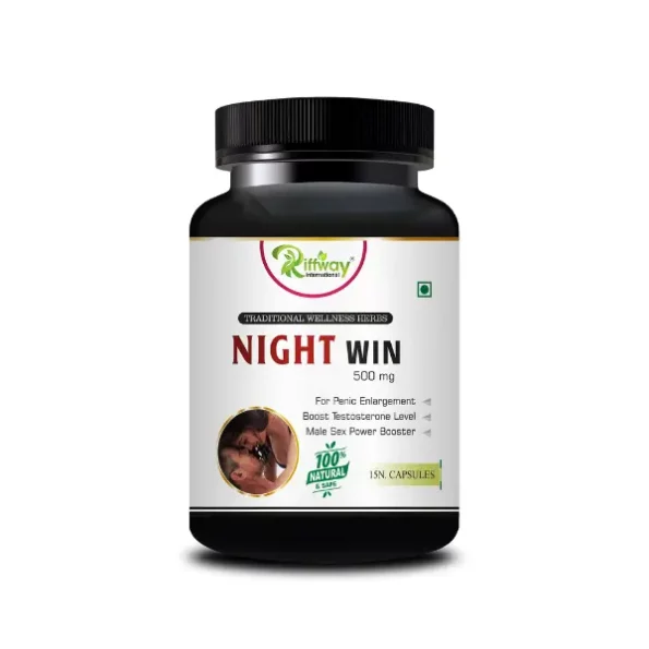 Riffway Night Win Sexual Capsules For Promote 8" Inches Sexual Drives/ Sexual Performance available on Herbkart