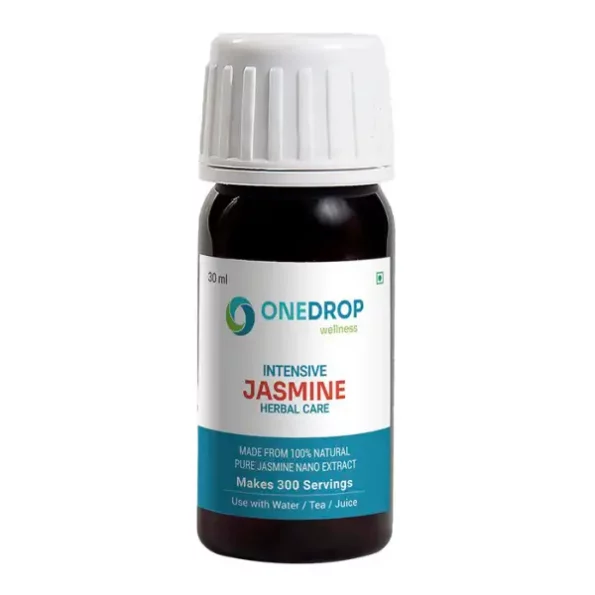 Onedrop Wellness Jasmine Oil Extract Concentrate Drops 30 ml, Make Jasmine Green Tea, Makes 300 Servings, ODWD-Jasmine_30ml-1.webp, ODWD Jasmine 30ml 1