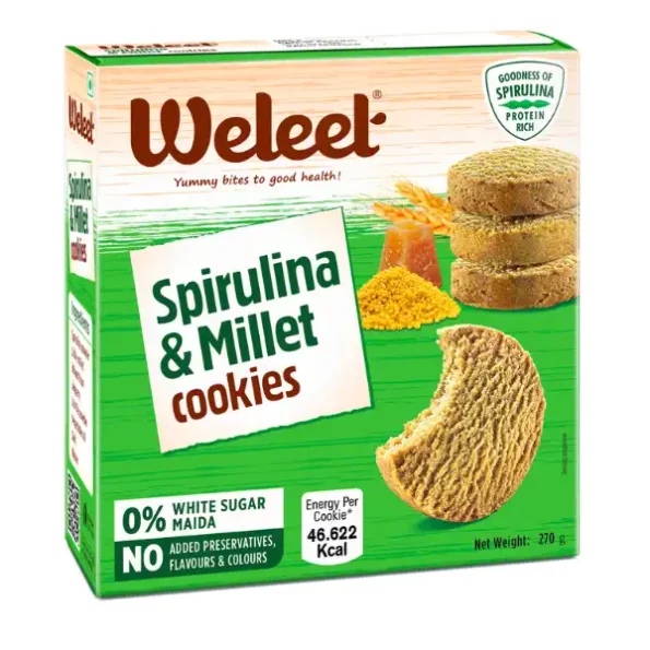 Spirulina & Millet Digestive Healthy Cookies 270 gm