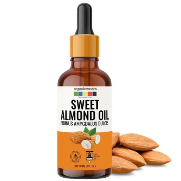 Sweet Almond Oil 100% Pure and Natural Premium Therapeutic Grade Carrier Oil 30ml