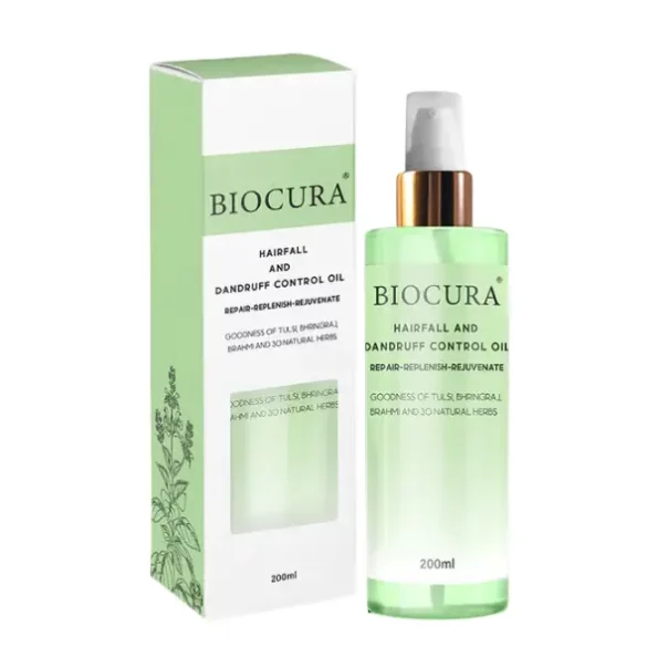 Biocura Hair Fall & Dandruff Control Oil, 200 ml, Biocura038-1.webp, Biocura038 1