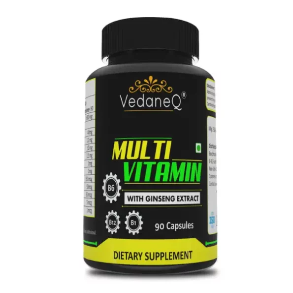 VedaneQ Multivitamin Supplement for Men & Women to Helps Mood Stress Immunity 90 Capsules (90 No), VedaneQved_multi-1.webp, VedaneQved multi 1