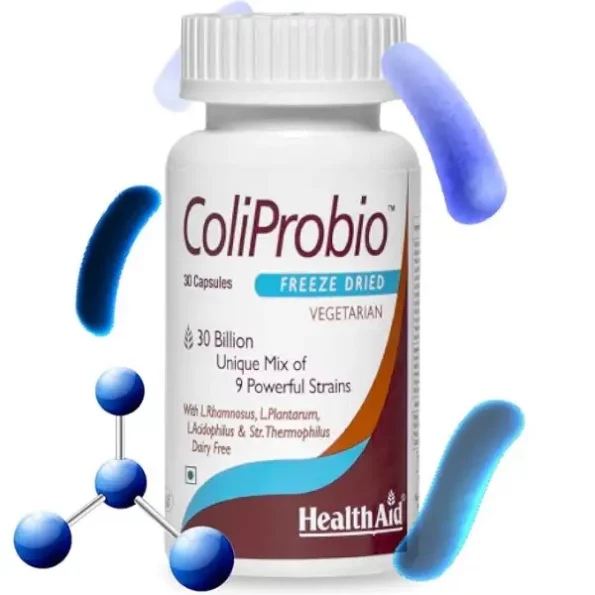 HealthAid ColiProbio 30 Billion (Probiotic Capsules), 30 Capsules, HealthAid8908003441443-1.webp, HealthAid8908003441443 1