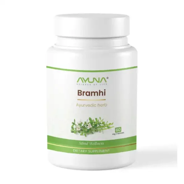 Ayuna Brahmi Veg Capsules, 60Capsules, Ayuna059-1.webp, Ayuna059 1