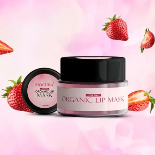 Biocura Luxury Lip Mask Strawberry, 10 gm, Biocura027-1.webp, Biocura027 1