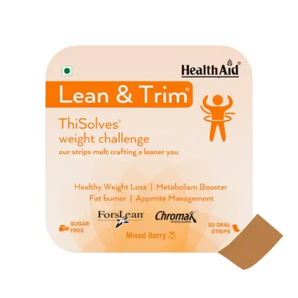 HealthAid Lean & Trim ThiSolves - 30 Oral Strips available on Herbkart