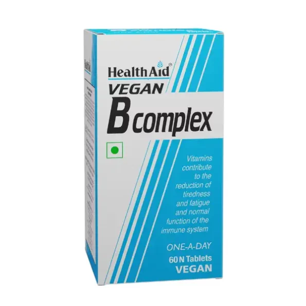 HealthAid Vegan B Complex, 60 Tablets available on Herbkart