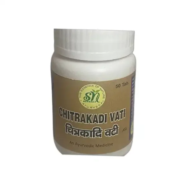 SN Herbals Chitrakadi Vati, 50 Tablet, Snherbals-010-1.webp, Snherbals 010 1