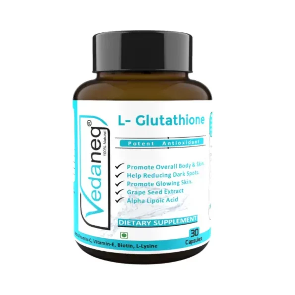 VedaneQ L Glutathione 1000mg Biotin Supplement 30 Capsules, Vd_gluta_30caps-1.webp, Vd gluta 30caps 1