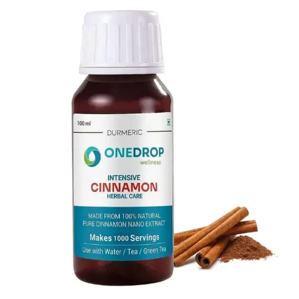 Onedrop Wellness Intensive Cinnamon Herbal Care Drops - 100Ml, (Dalchini Essence) For Tea, Beverages, ODWD-Cinnamon-100ml-1.webp, ODWD Cinnamon 100ml 1