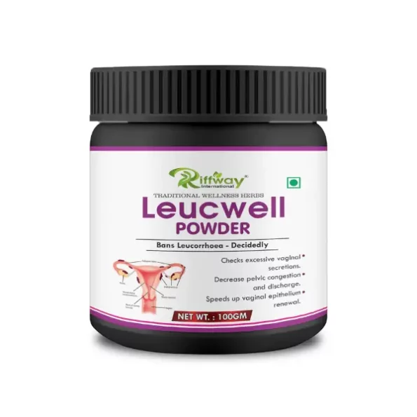 Riffway Leucewell 100% Natural Powder For Helps To Disappear White Patches Fast Relief, 100 gm available on Herbkart