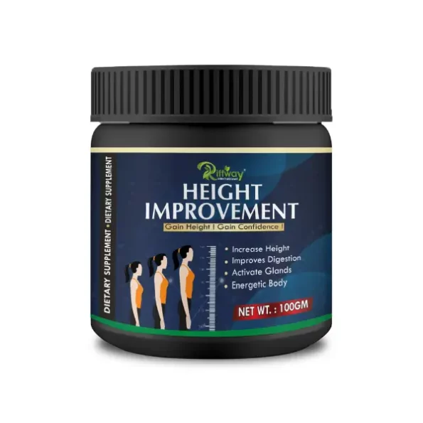 Riffway Height Improvement 100% Natural Powder For Increase Height Supplement, 100 gm, riff-heightimprovementpowder-100gm-1.webp, riff heightimprovementpowder 100gm 1