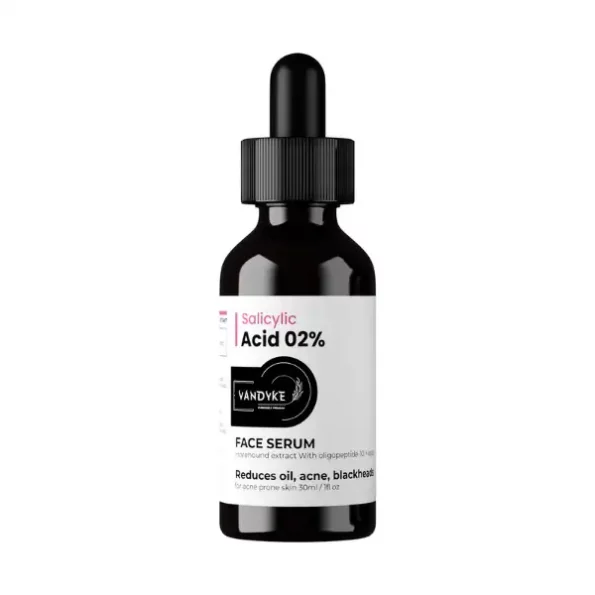 Vandyke 2% Salicylic Acid Serum for Acne- Exfoliating BHA Serum For Oily Skin Face Serum (30 ml), Vandyke010-1.webp, Vandyke010 1