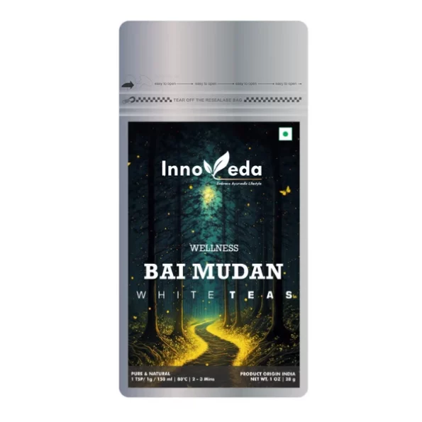 Innoveda Bai Mudan White Peony Tea 28 G (25-35 Tea Cups), Innoveda084-1.webp, Innoveda084 1