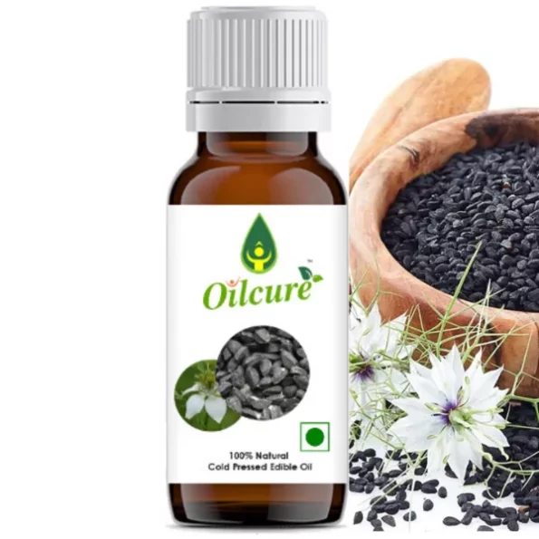 Oilcure Kalonji Oil Edible Cold Pressed,Nigella Sativa,Black Seed Oil, 100ml, OilcureOC13-1.webp, OilcureOC13 1