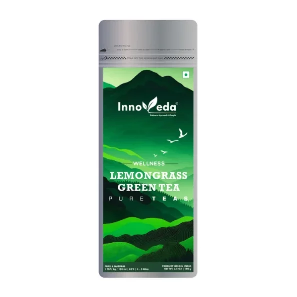 Innoveda Lemon Grass Green Tea 100 G (50-60 Tea Cups), Innoveda046-1.webp, Innoveda046 1