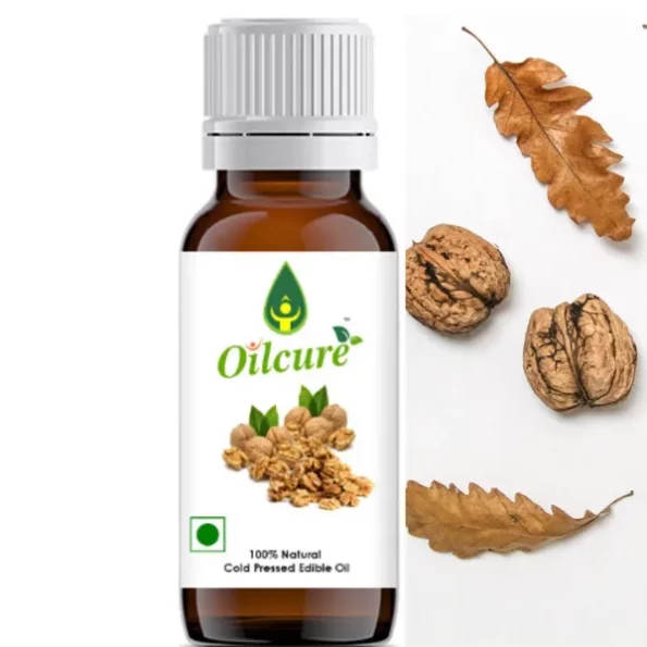 Oilcure Walnut Oil Cold Pressed , 100 ml available on Herbkart