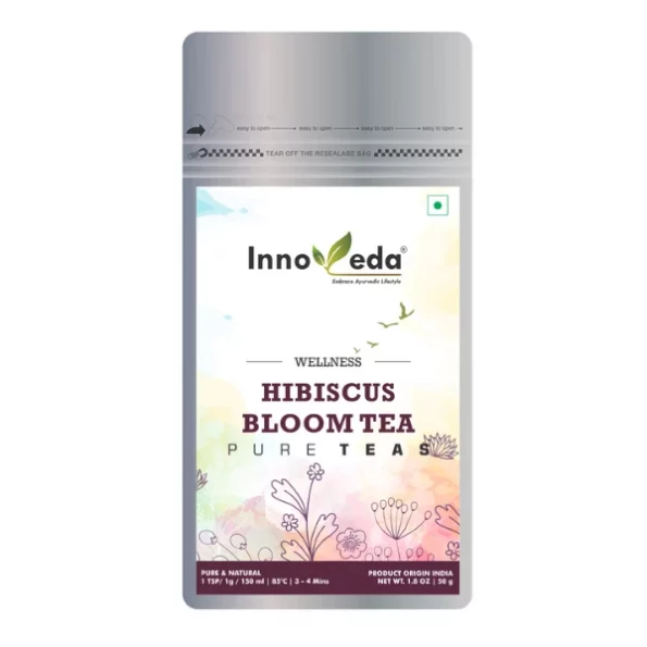 Innoveda Hibiscus Bloom Tea 50 G (30-40 Tea Cups), Innoveda033-1.webp, Innoveda033 1