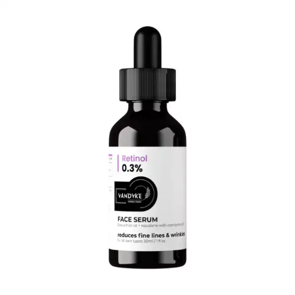 Vandyke 0.3% Retinol Serum For Anti Ageing with Q10 To Reduce Fine Lines & Wrinkles (30 ml), Vandyke002-1.webp, Vandyke002 1