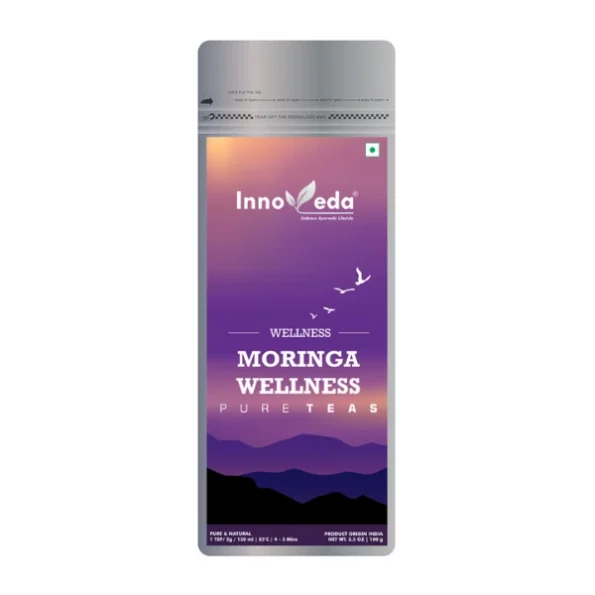 Innoveda Moringa Wellness Tea 100 G (50-60 Tea Cups), Innoveda057-1.webp, Innoveda057 1