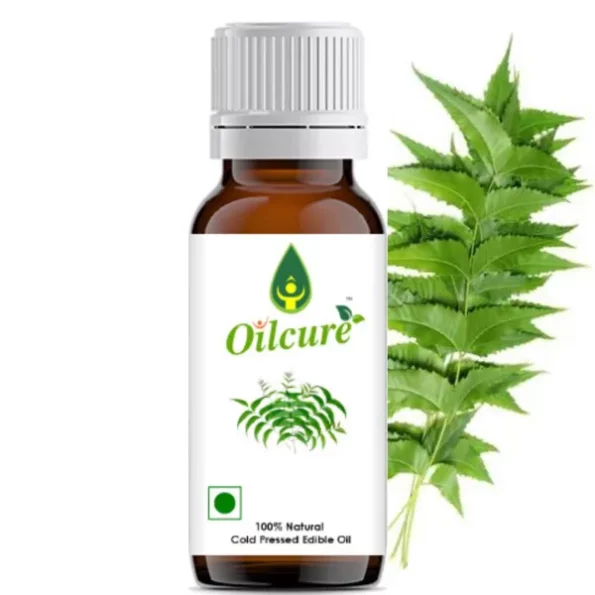 Oilcure Neem Oil Cold Pressed 100 ml, Pack of 3 (300 ml) available on Herbkart