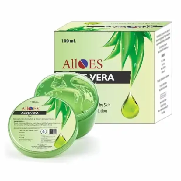 Alloes Aloe Vera Gel , Pimple & Wrinkles Solution Gel For Face ,Skin and Hair 100ml available on Herbkart