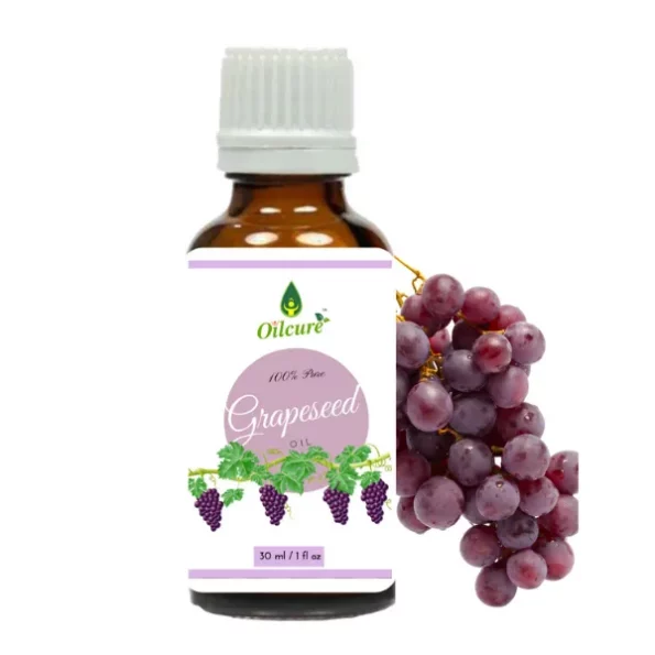 Oilcure Grape Seed Oil - 30 ml available on Herbkart