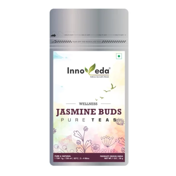 Innoveda Jasmine Buds Tea 28 G (25-35 Tea Cups), Innoveda113-1.webp, Innoveda113 1