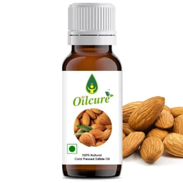 Oilcure Almond Oil,Cold Pressed,Edible,Natural , 100ml available on Herbkart