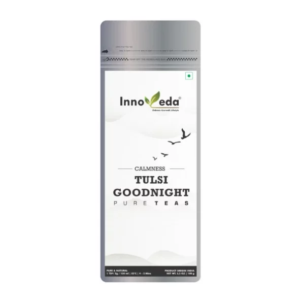 Innoveda Tulsi Good Night Tea 100 G (50-60 Tea Cups), Innoveda080-1.webp, Innoveda080 1