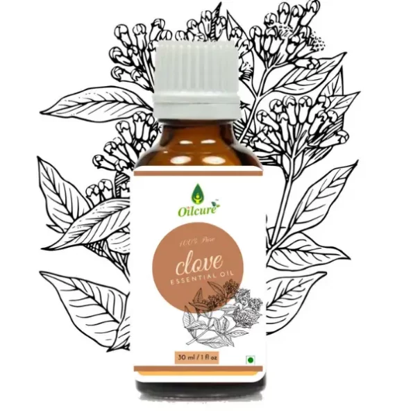 Oilcure Clove Oil - 30 ml available on Herbkart