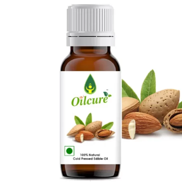 Oilcure Sweet Almond Oil,Cold Pressed,Edible , 100 ml, OilcureOC19-1.webp, OilcureOC19 1