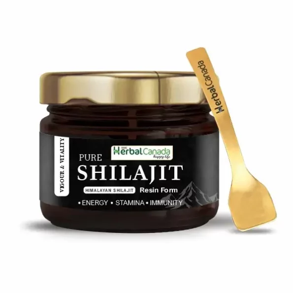 Herbal Canada Pure Himalayan Shilajeet Resin Performance Booster For Endurance Stamina , 100% Natural Shilajit 30 gm available on Herbkart