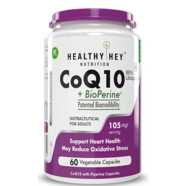 HealthyHey CoQ10-105mg - 60 Veg Capsules available on Herbkart