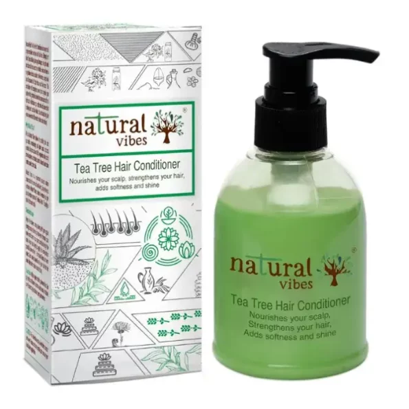 Natural Vibes Ayurvedic Tea Tree Hair Conditioner 150 ml, NV_teatree_conditioner_150ml-1.webp, NV teatree conditioner 150ml 1