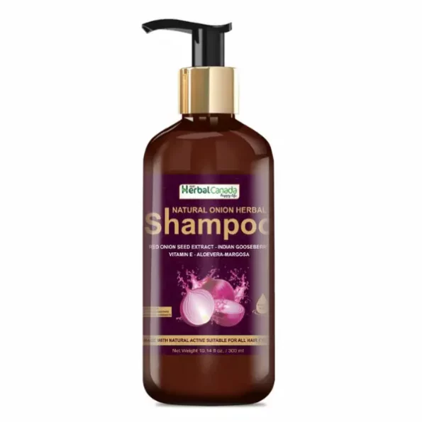 Herbal Canada Onion Hair Shampoo for Women Men , For Hair Growth Hair Fall Control 300 ML, HerbalCanada-0192-1.webp, HerbalCanada 0192 1