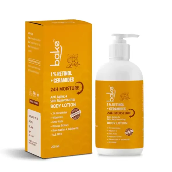 Bake Cosmetics 1% Retinol & Ceramides Body Lotion, Fights Aging & Boosts Collagen Production, BakeRETINOL-BODY-LOTION-1.webp, BakeRETINOL BODY LOTION 1