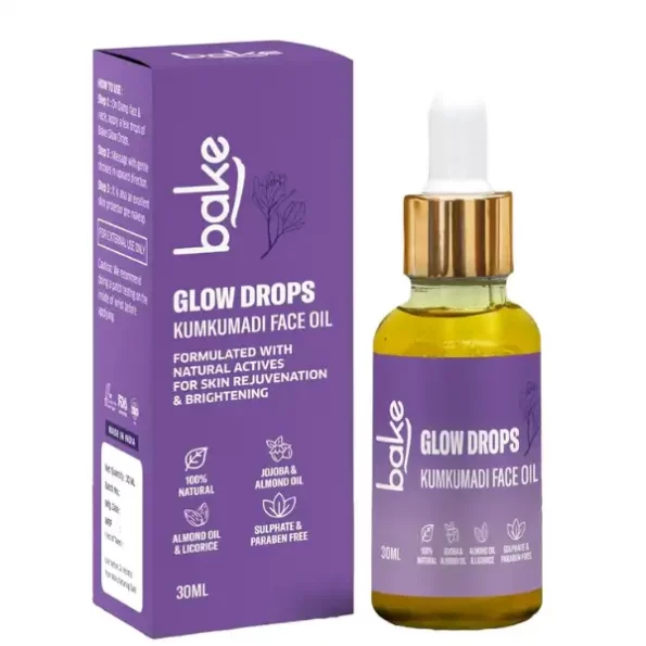 Bake Cosmetics Kumkumadi Glowdrops for Skin Brightening & Blemishes, BakeKUMKUMADI-FACE-OIL-1.webp, BakeKUMKUMADI FACE OIL 1