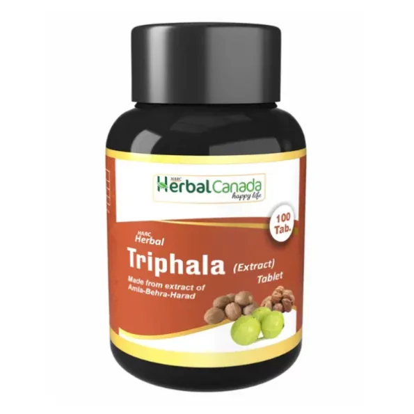 Herbal Canada Triphala Extract , Helps to Boost Immunity Useful for Digestion Antioxidant Properties 100 Veg Tablets, HerbalCanada-0181-1.webp, HerbalCanada 0181 1