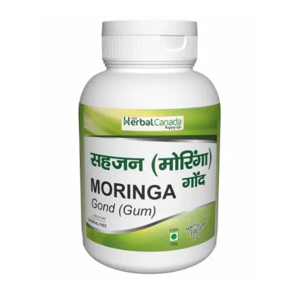 Herbal Canada Harc Moringa Gond , Safed Moringa , Lab Tested , Helpful for Digestion Gastric Problem Liver Skin Hair Problems 60 gm, HerbalCanada-0197-1.webp, HerbalCanada 0197 1