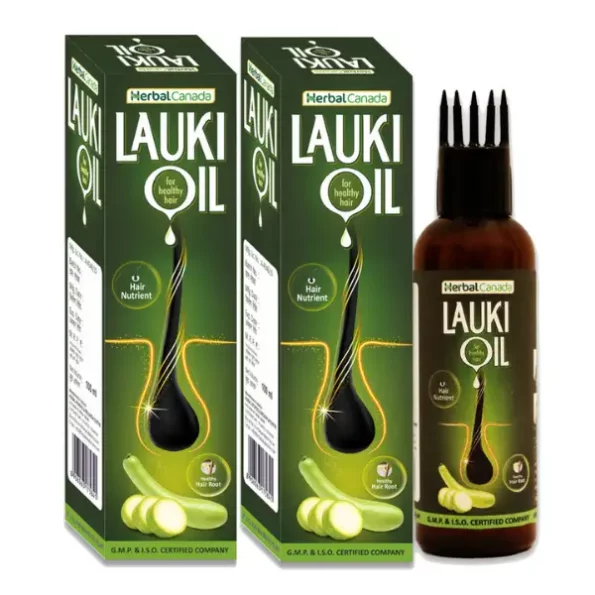 Herbal Canada 100% Natural Hair Oil Lauki Oil For Healthy Hair For All Types of Hair 100 ML available on Herbkart